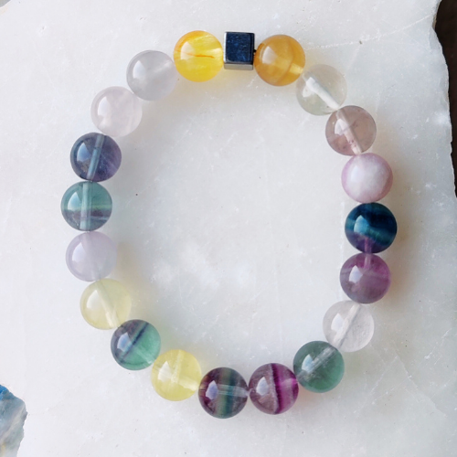 GÖKKUŞAĞI FLORİT BİLEKLİK (10 mm)