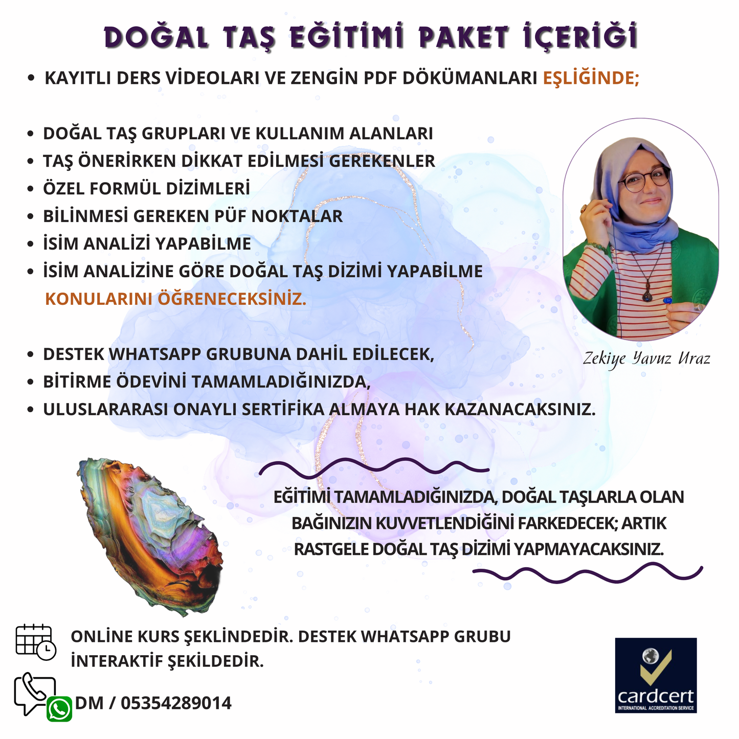 DOĞAL TAŞ EĞİTİMİ (ONLINE PAKET)