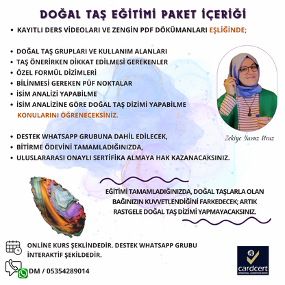 DOĞAL TAŞ EĞİTİMİ (ONLINE PAKET)