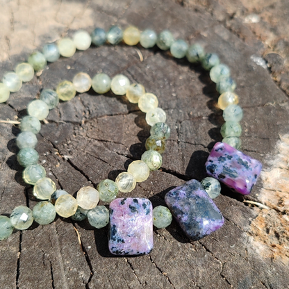 PREHNİT & ÇEROİT KOLYE