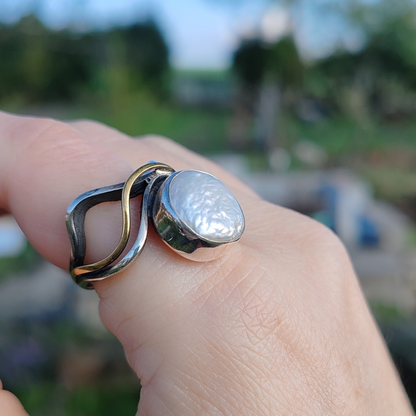 BAROK İNCİ GÜMÜŞ YÜZÜK