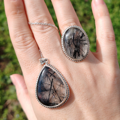 RUTİL KUVARS GÜMÜŞ SET