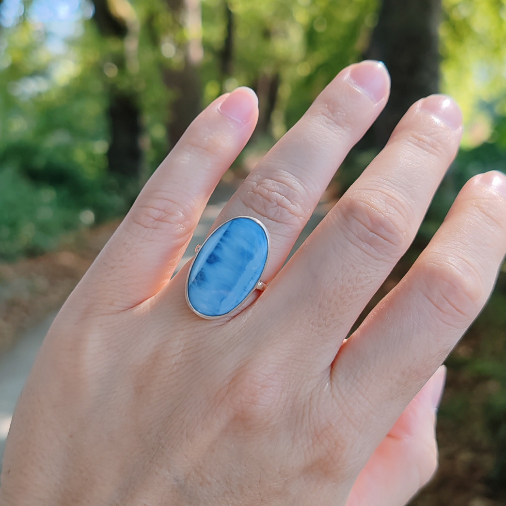 MAVİ AKİK GÜMÜŞ YÜZÜK