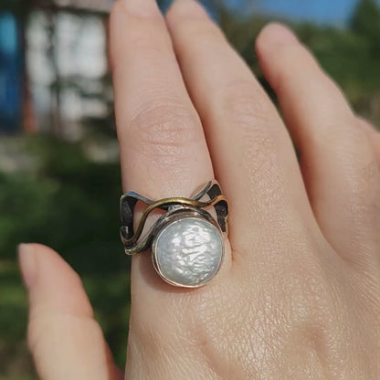 BAROK İNCİ GÜMÜŞ YÜZÜK