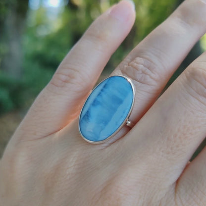 MAVİ AKİK GÜMÜŞ YÜZÜK