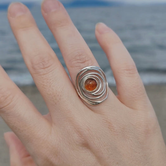 SİTRİN GÜMÜŞ YÜZÜK